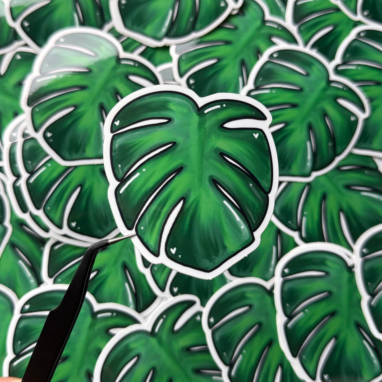 MONSTERA - GLOSSY VINYL STICKER