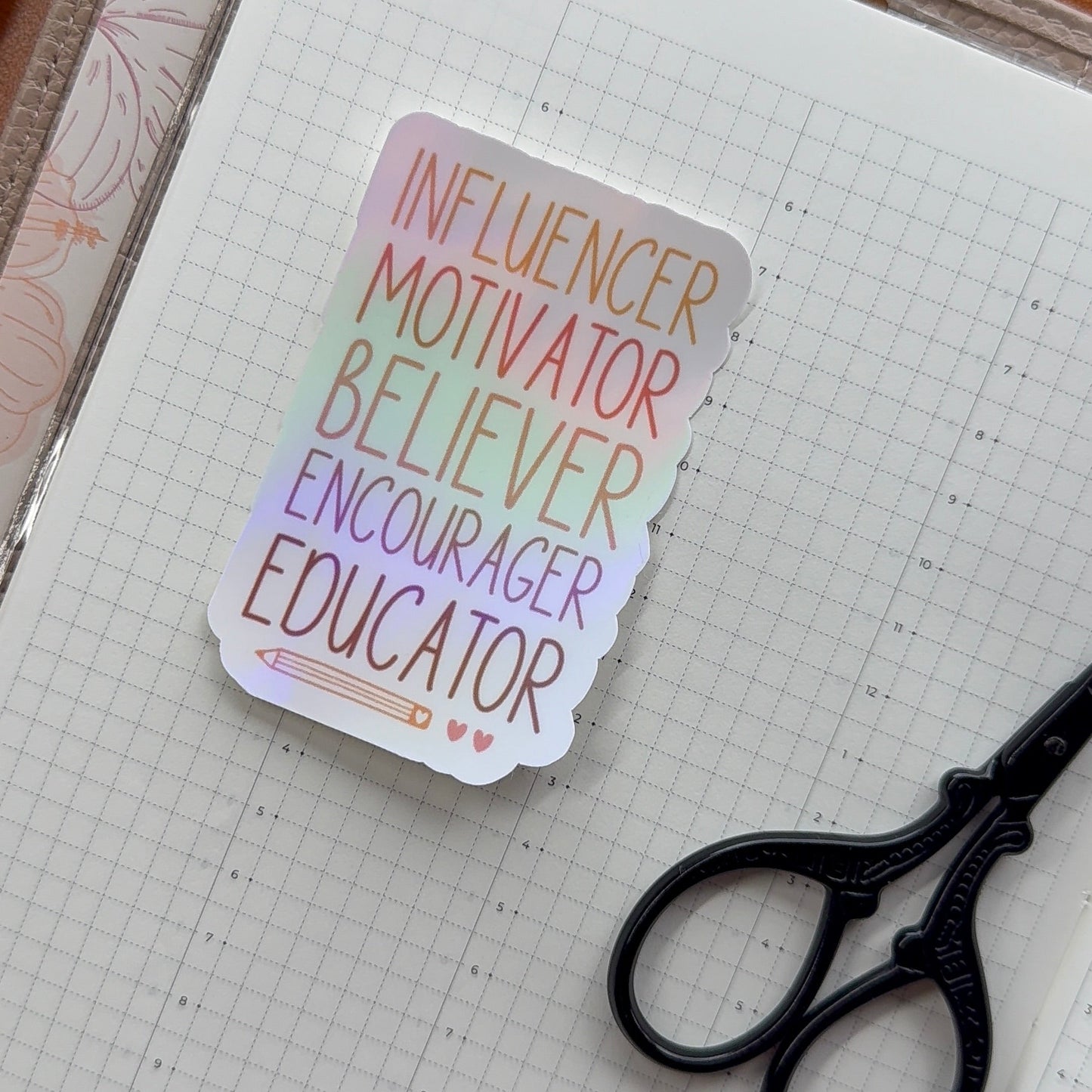 INFLUENCER - HOLOGRAPHIC VINYL STICKER