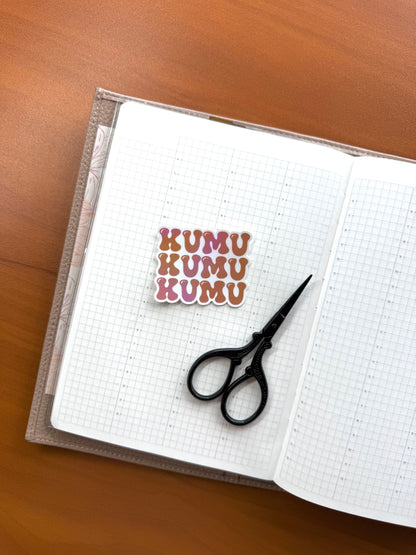 KUMU BUBBLE - HOLOGRAPHIC VINYL STICKER