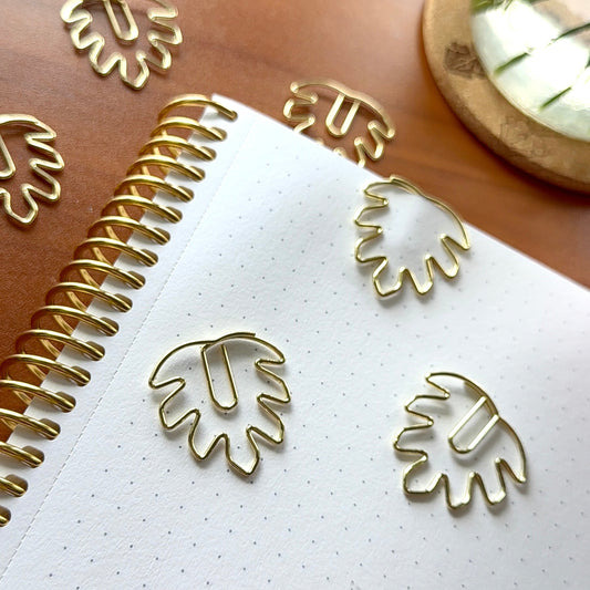 Monstera Leaf Paper Clips