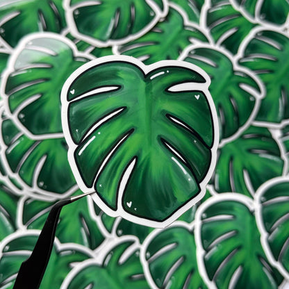 MONSTERA - GLOSSY VINYL STICKER