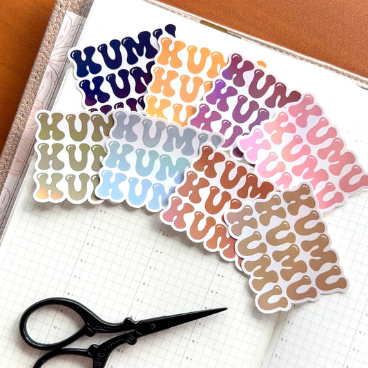 KUMU BUBBLE - HOLOGRAPHIC VINYL STICKER