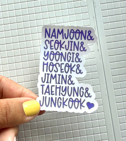 BTS CREW - HOLOGRAPHIC VINYL STICKER