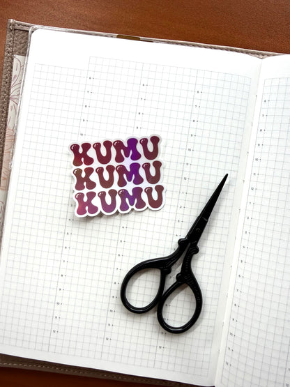 KUMU BUBBLE - HOLOGRAPHIC VINYL STICKER