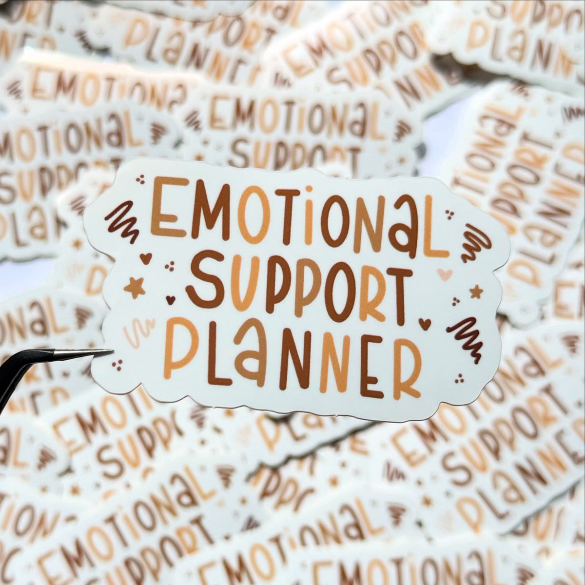 EMOTIONAL SUPPORT PLANNER - GLOSSY VINYL STICKER