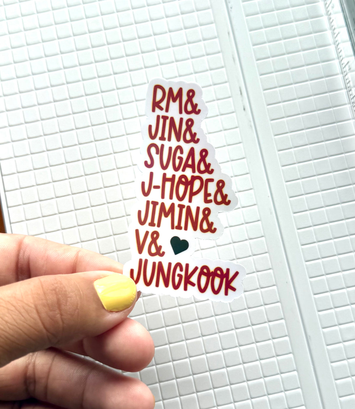 BTS CREW - HOLOGRAPHIC VINYL STICKER