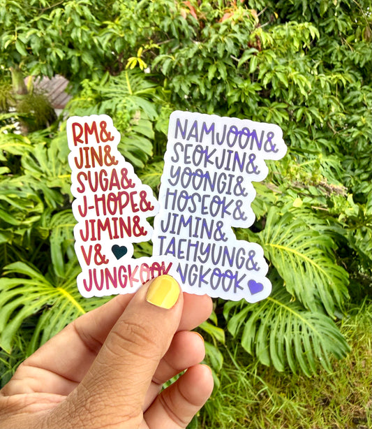 BTS CREW - HOLOGRAPHIC VINYL STICKER