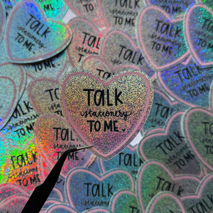 TALK STATIONERY TO ME - PIXIE DUST VINYL STICKER